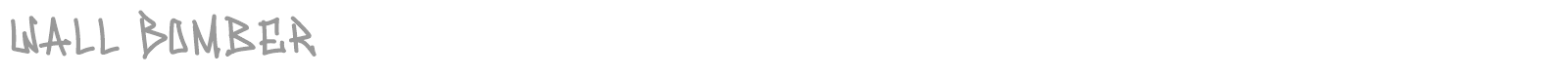 Wall Bomber font preview